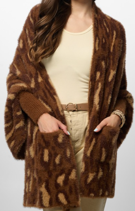 Animal Print Knit Card