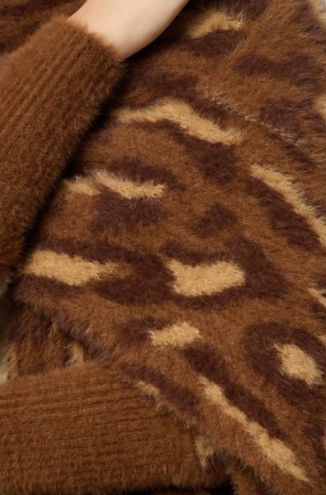 Animal Print Knit Card